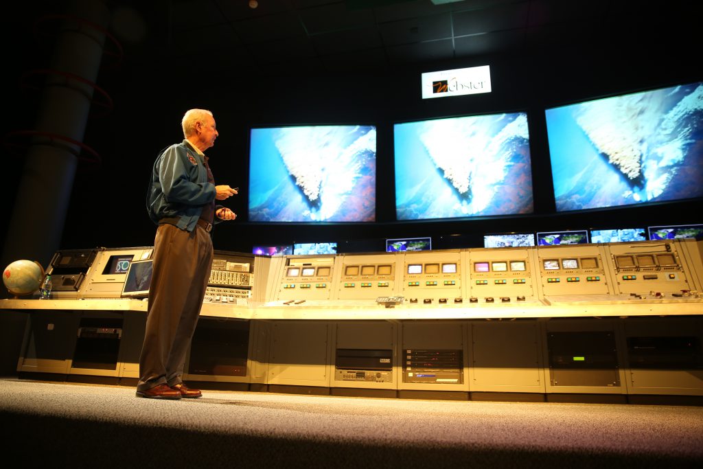 Astronaut Brian Duffy at Space Center Houston
