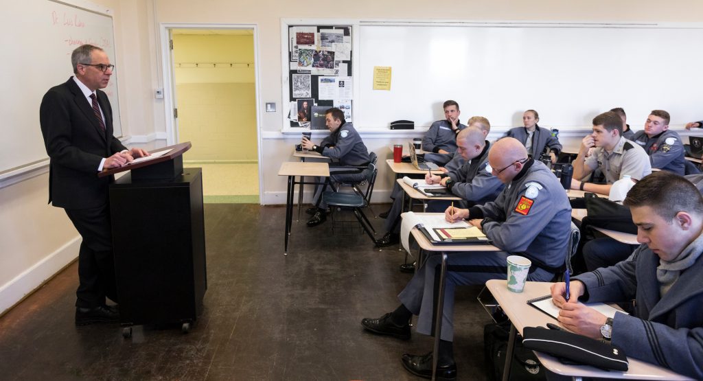 Luis Rubio Presents to Citadel Cadets