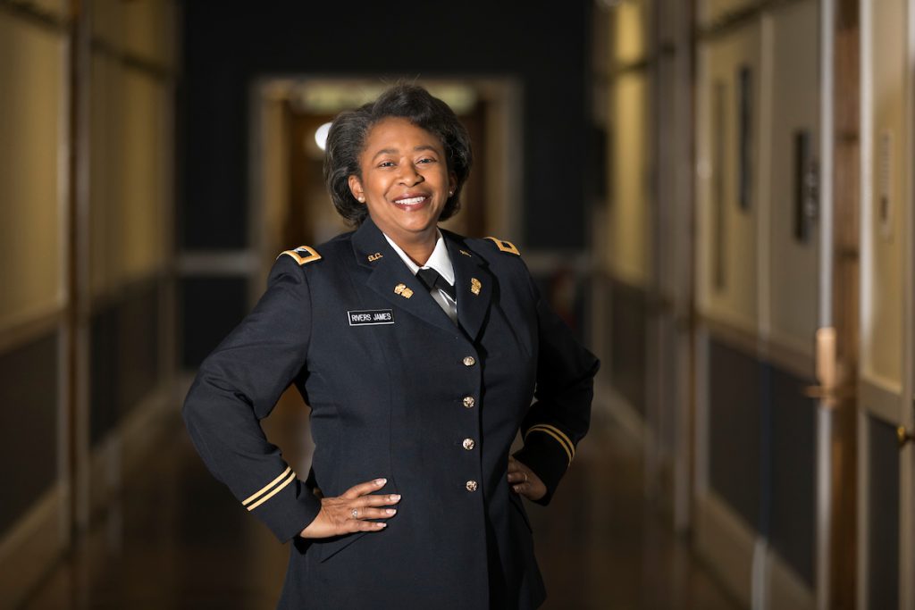 Professor Faith Rivers James, J.D., head of The Citadel Department of Leadership Studies