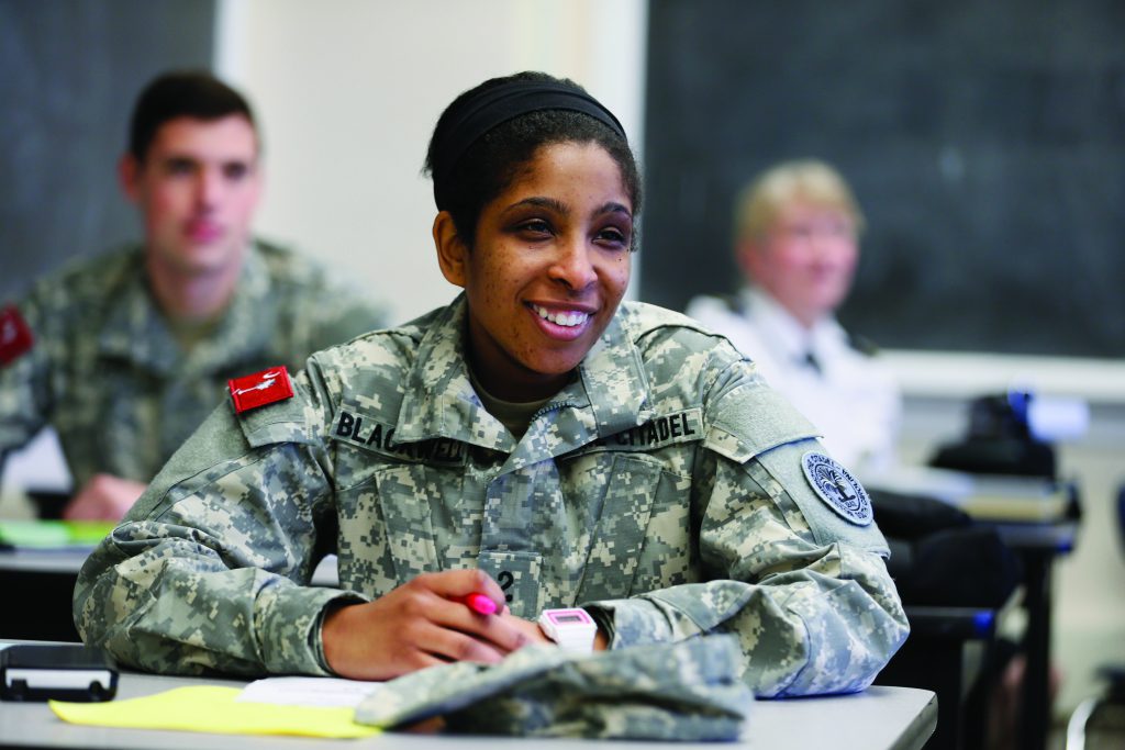 Cadet in classroom