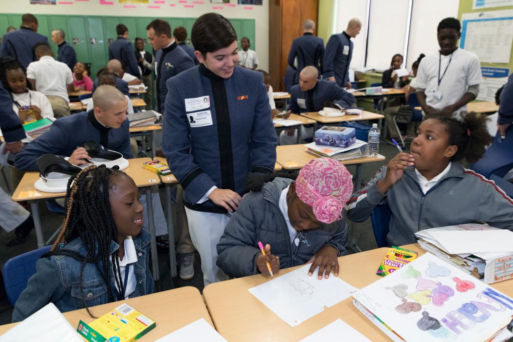 Citadel Cadets at Local Schools for Leadership Day