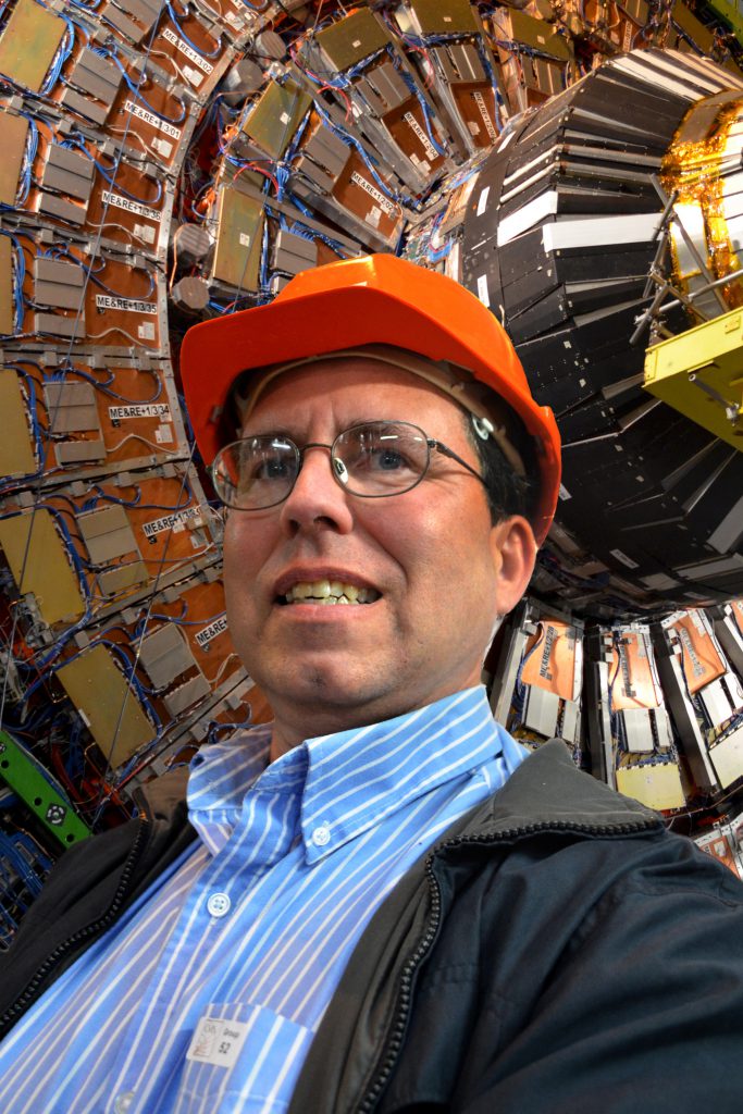 Nuclear physics researcher and Citadel professor Scott Yost at the Large Hadron Collider