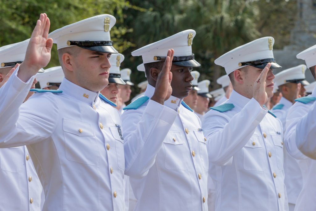 Citadel cadets Oath Ceremony