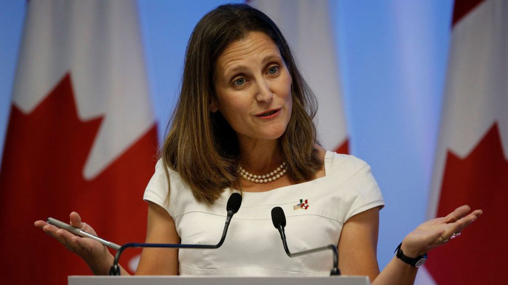 Chrystia Freeland press conference