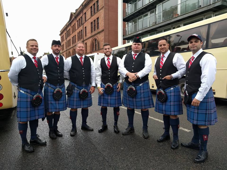 City of Dunedin Pipe Band at world competitions in 2017