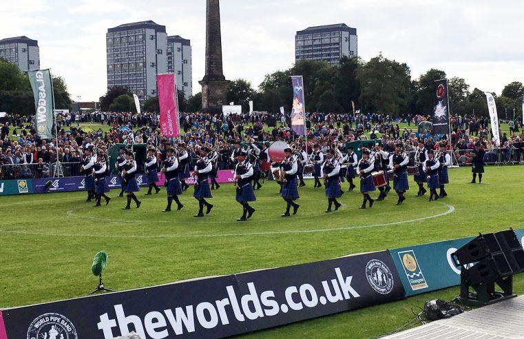 Dillahey with City of Dunedin Pipe Band, in 2017 world competitions
