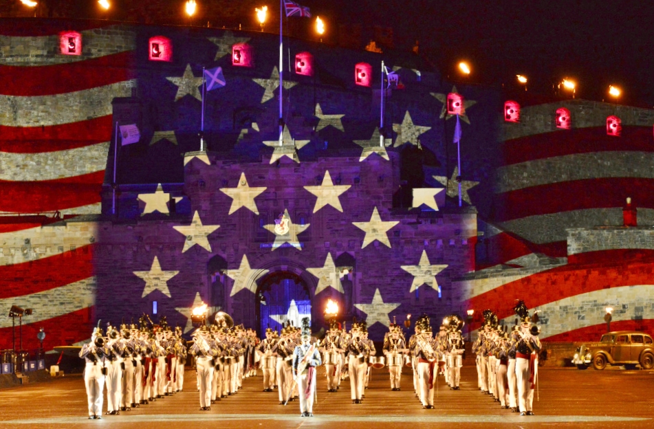 The Citadel as America's Band 2015 at Royal Edinburgh Military Tattoo