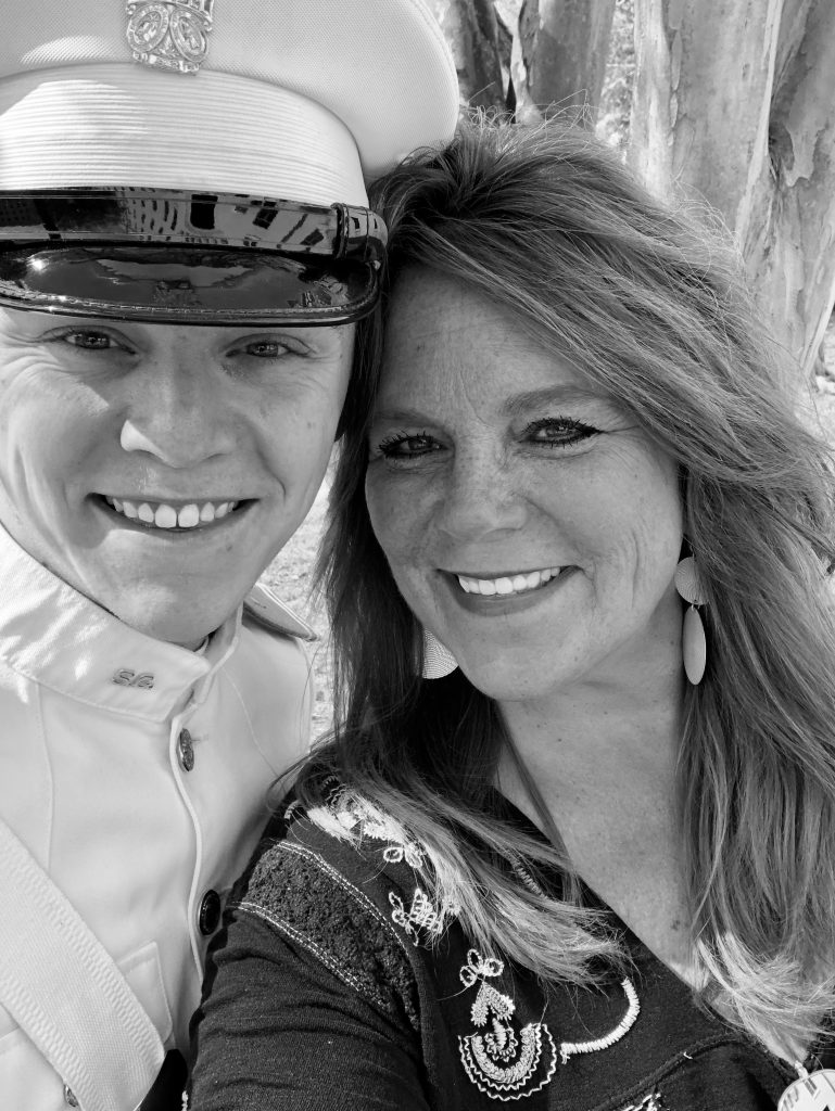 Cadet Alexander H. Davis with his mother