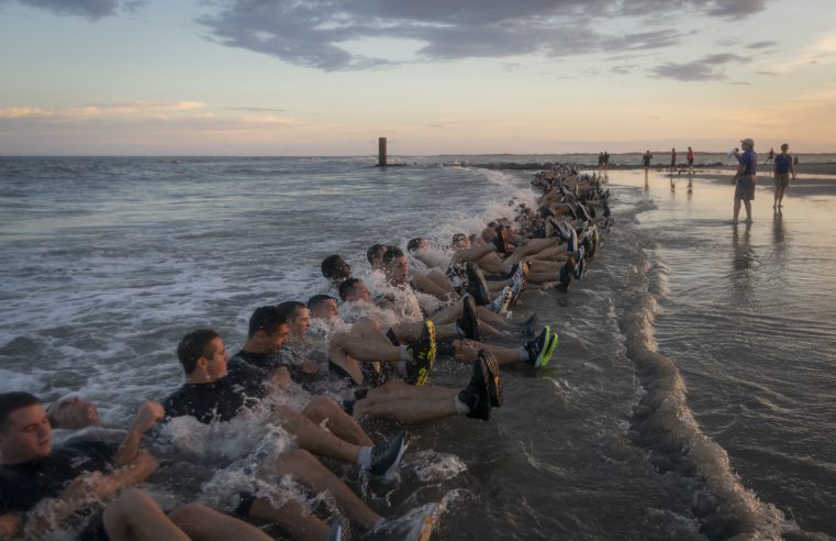 Cadre training on Folly Beach