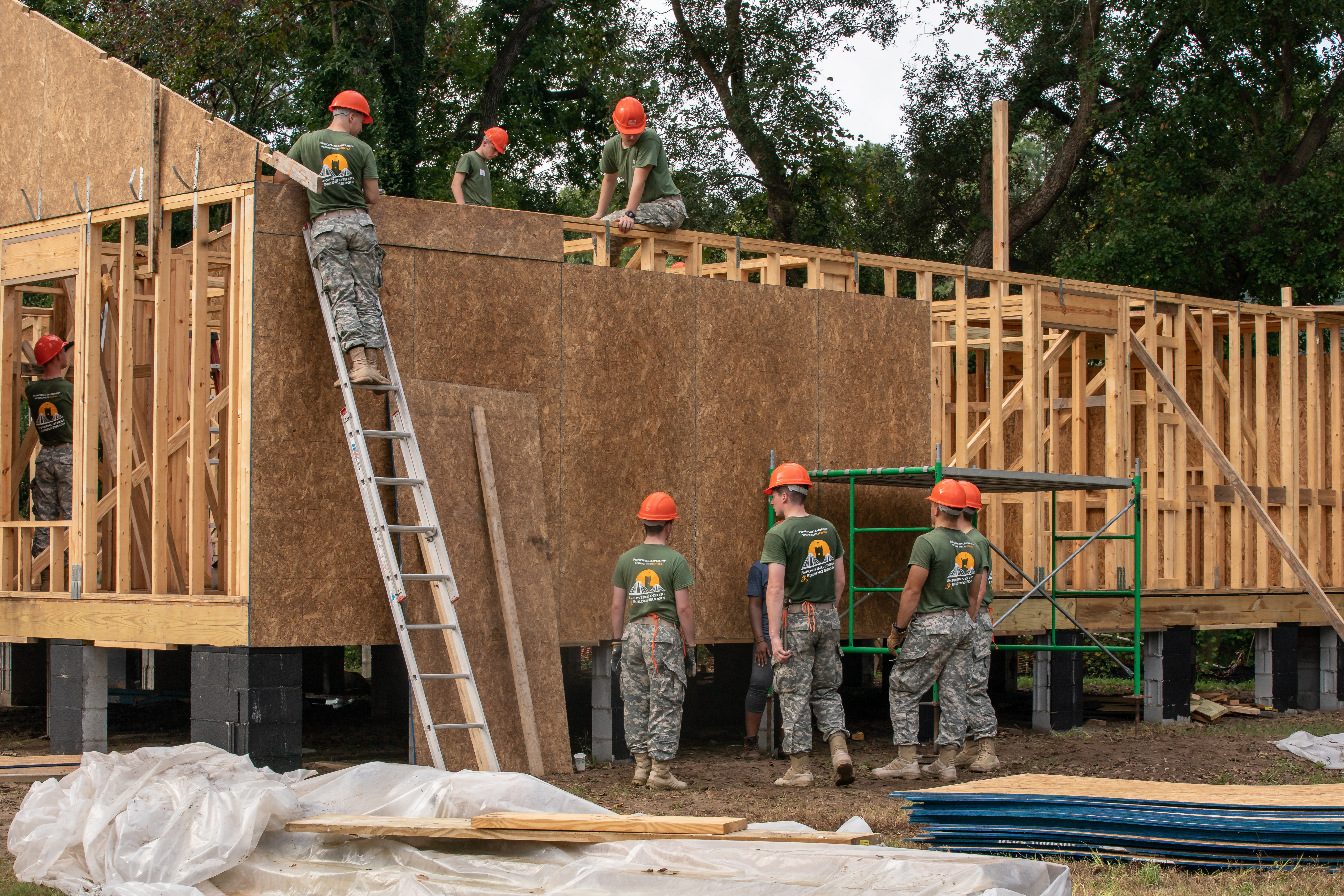 Leadership Day, Sea Island Habitat for Humanity project on James Island