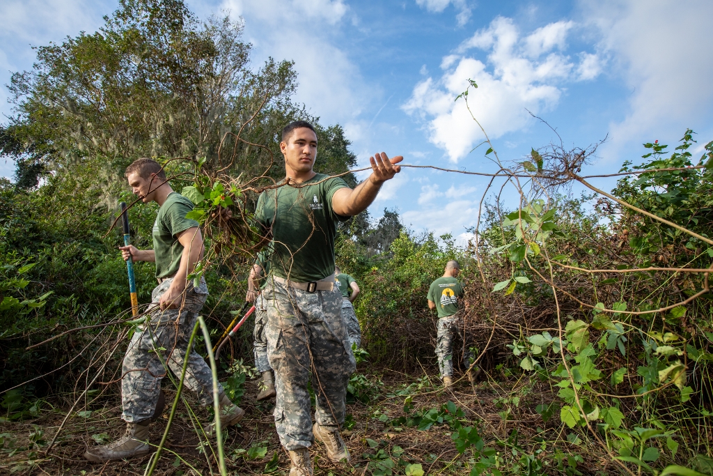 Cadets cleaning up Hampton Park