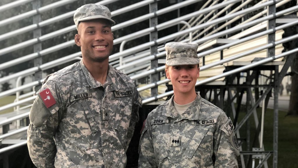 Cadets Logan Miller and Sarah Zorn, The Citadel