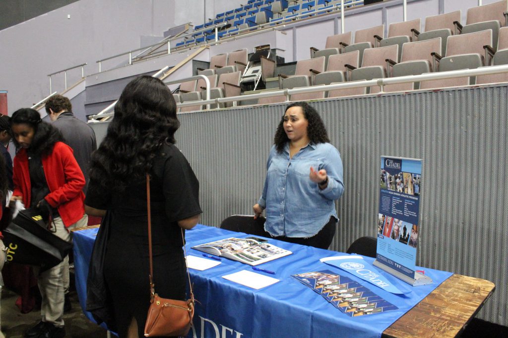 Photo of Citadel admissions officer Teisha Neits, by Ameera Steward