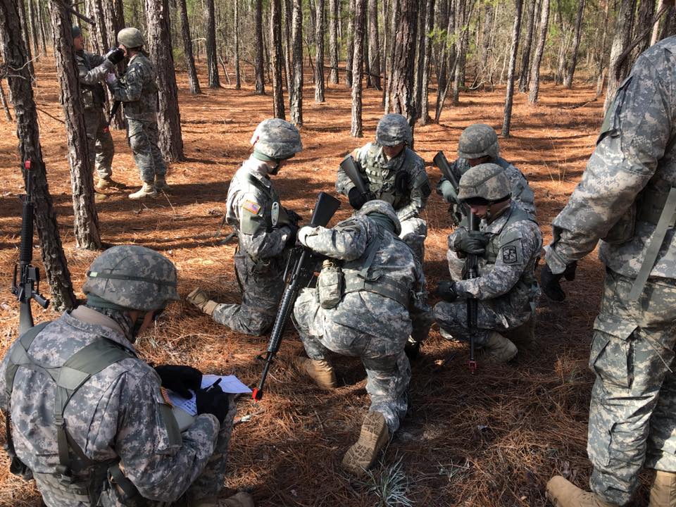 Citadel Army ROTC field training