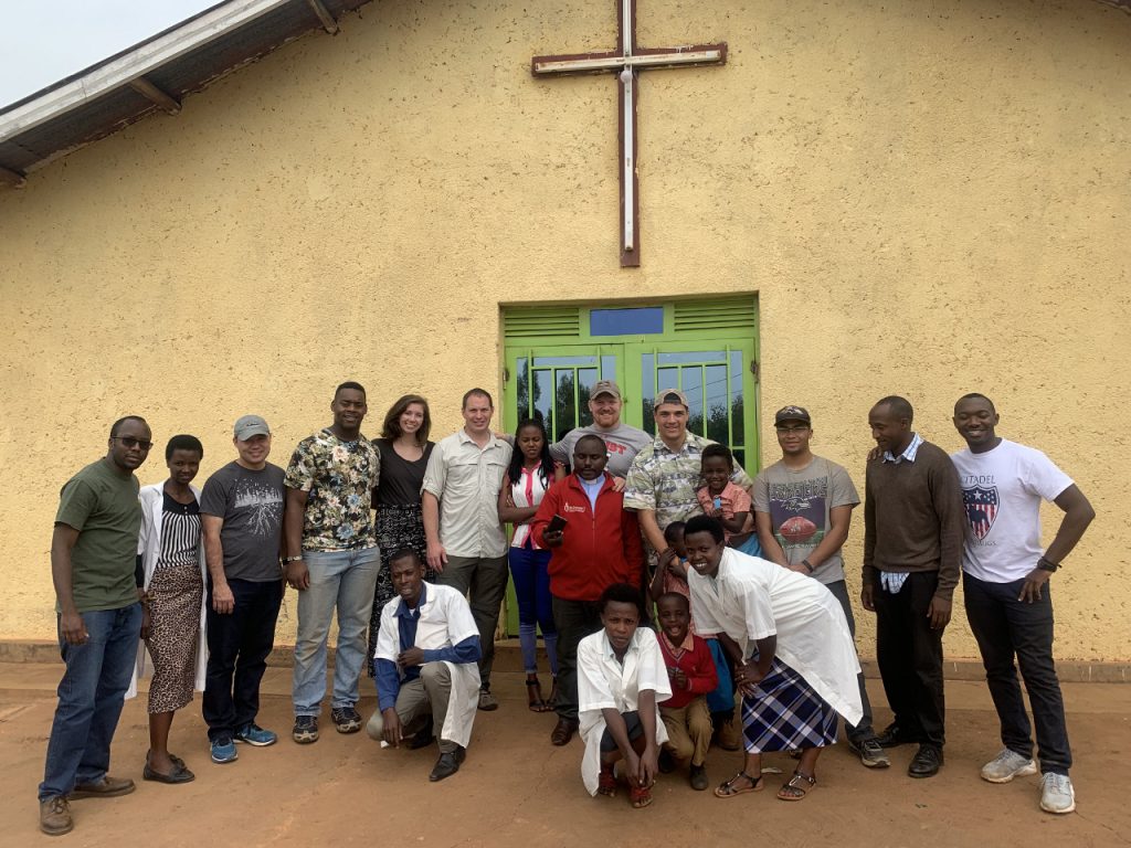 Wesleyan mission team from Charleston in Kigali Rwanda 