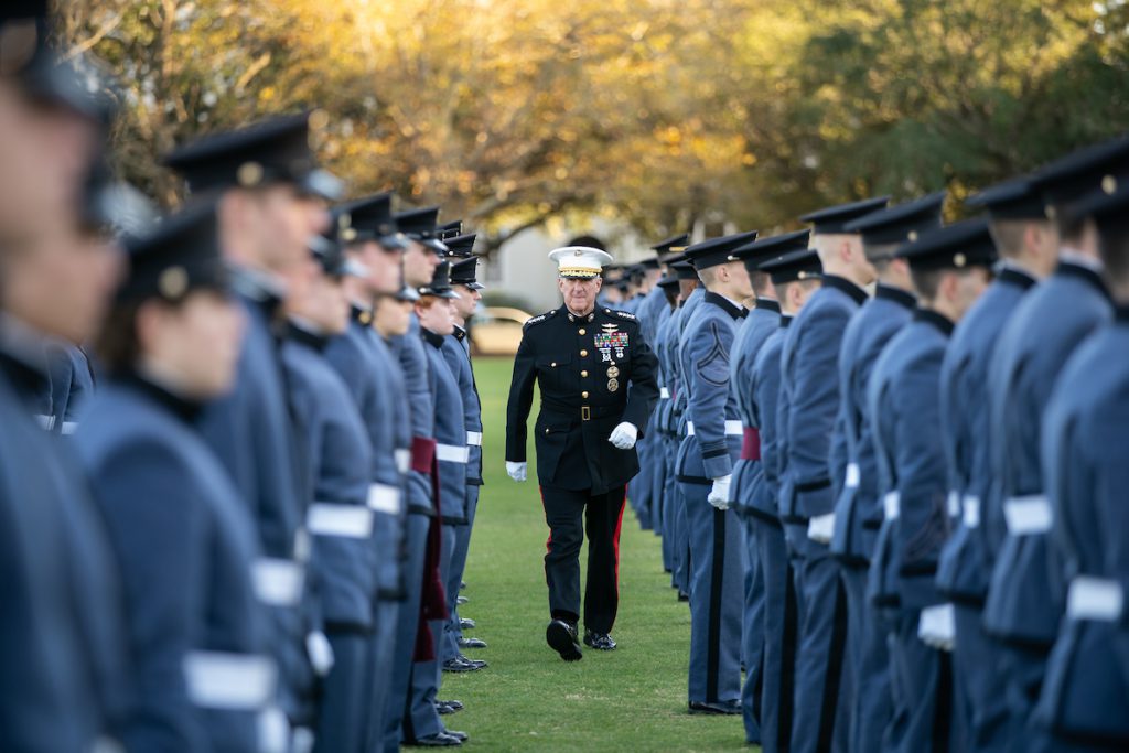 General Walters participates in the Gold Star Parade