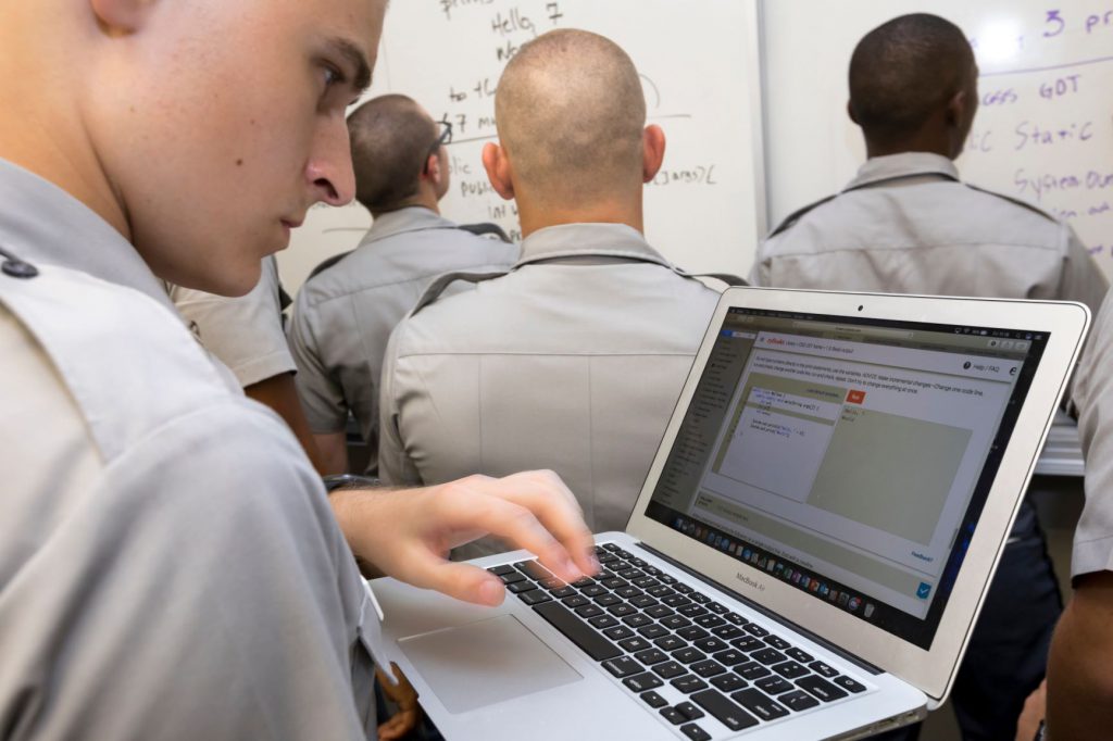 Cadets in Citadel computer science lab