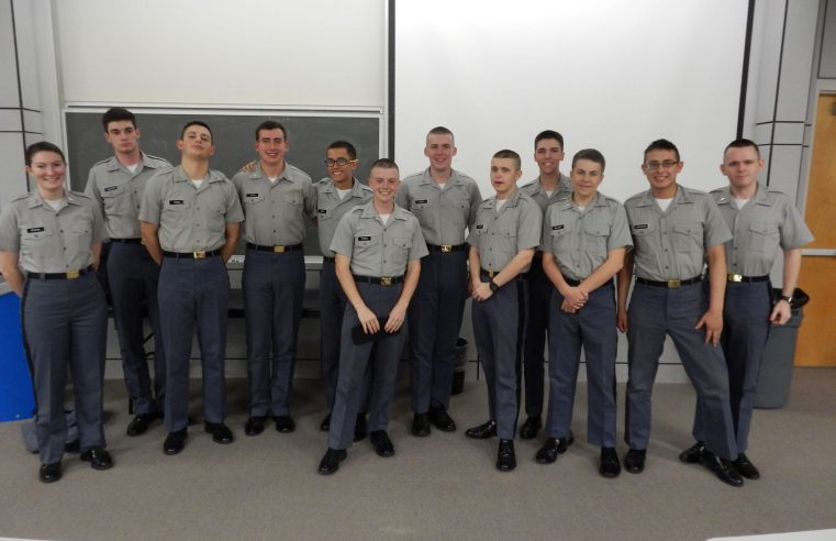 Cadets participating in 2019 Math Jeopardy