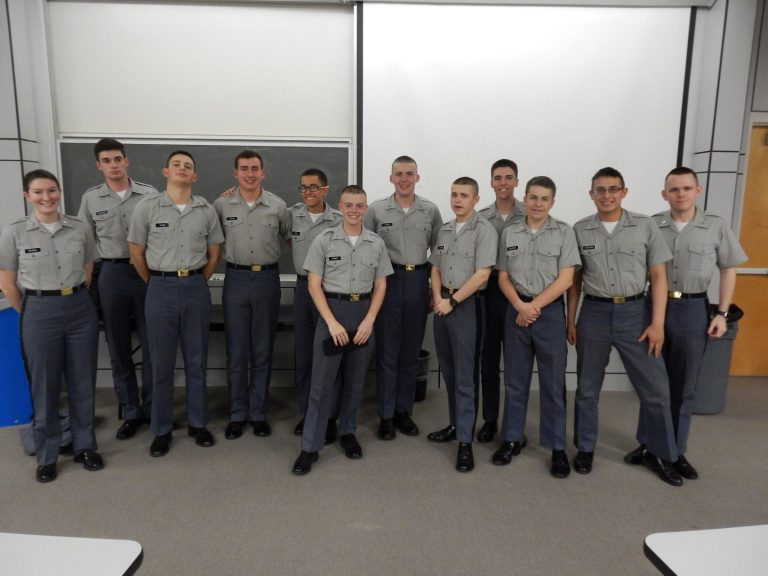 Cadets participating in 2019 Math Jeopardy
