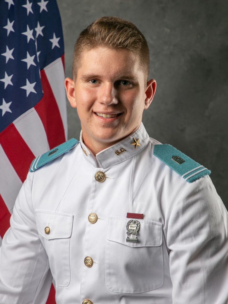 Jeffrey McGee, 2019-2020 Regimental Academic Officer