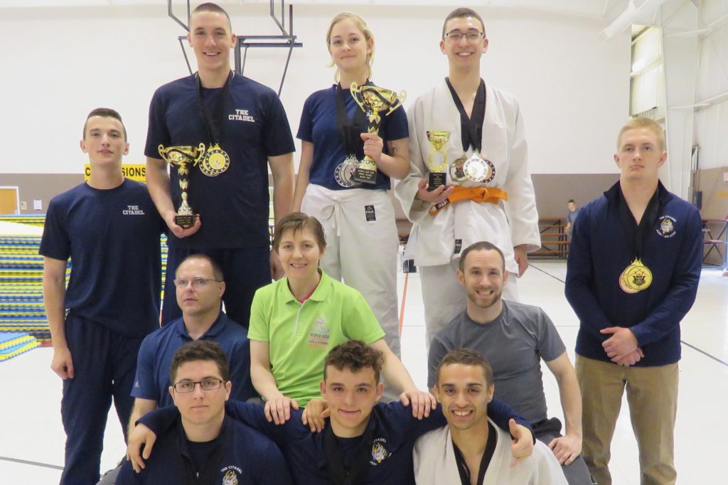 The Citadel Judo team, March 2019