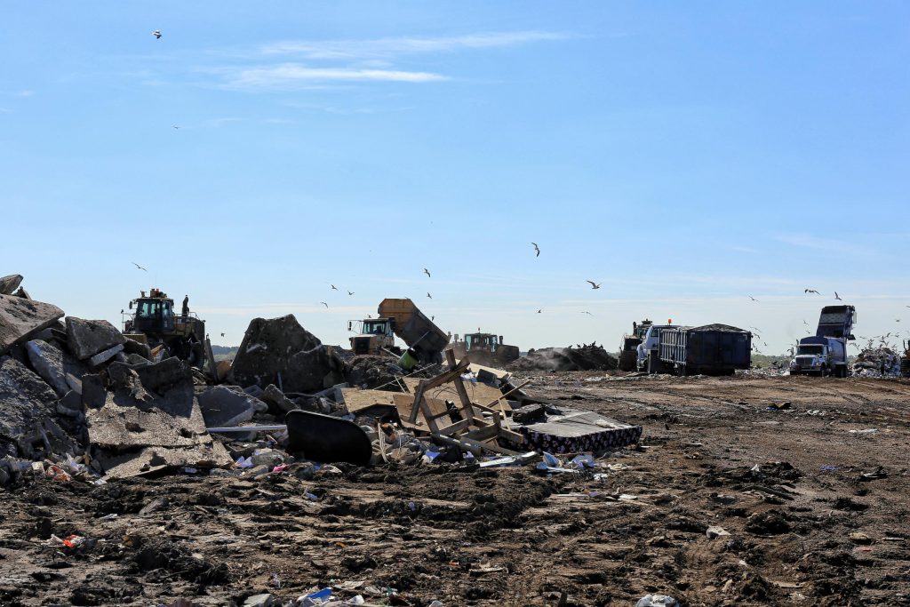 Trash at Bees Ferry Landfill in Charleston County (Courtesy: Victoria Hansen, SC Public Radio)