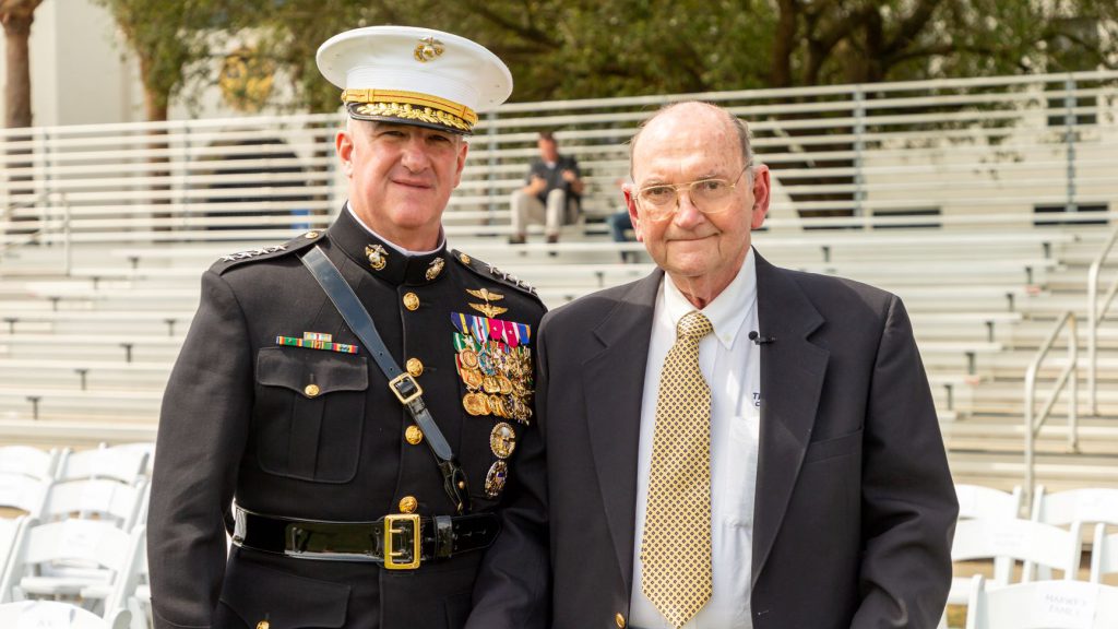Buck Newton and with Gen. Walters