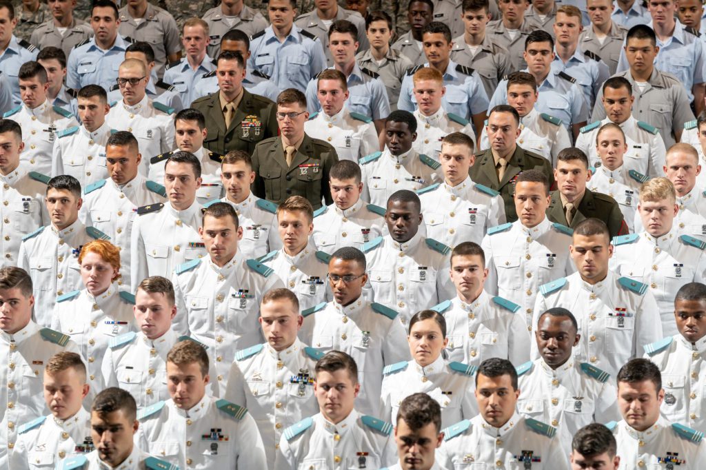Cadets during Joint ROTC Awards Ceremony
