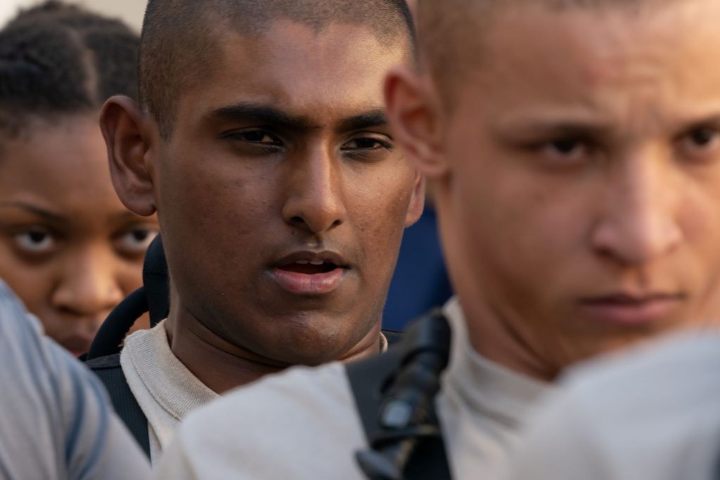 Cadet Akhil Prathipati in formation on Recognition Day 2019