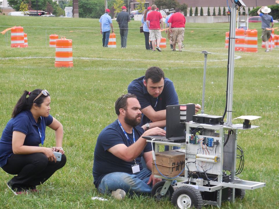 The Citadel's 2016 intelligent vehicle, Pablobot, and its student creators