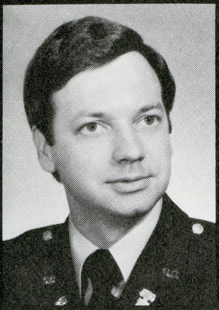 Dr. Mark Bebensee seen in his uniform at The Citadel in 1978
