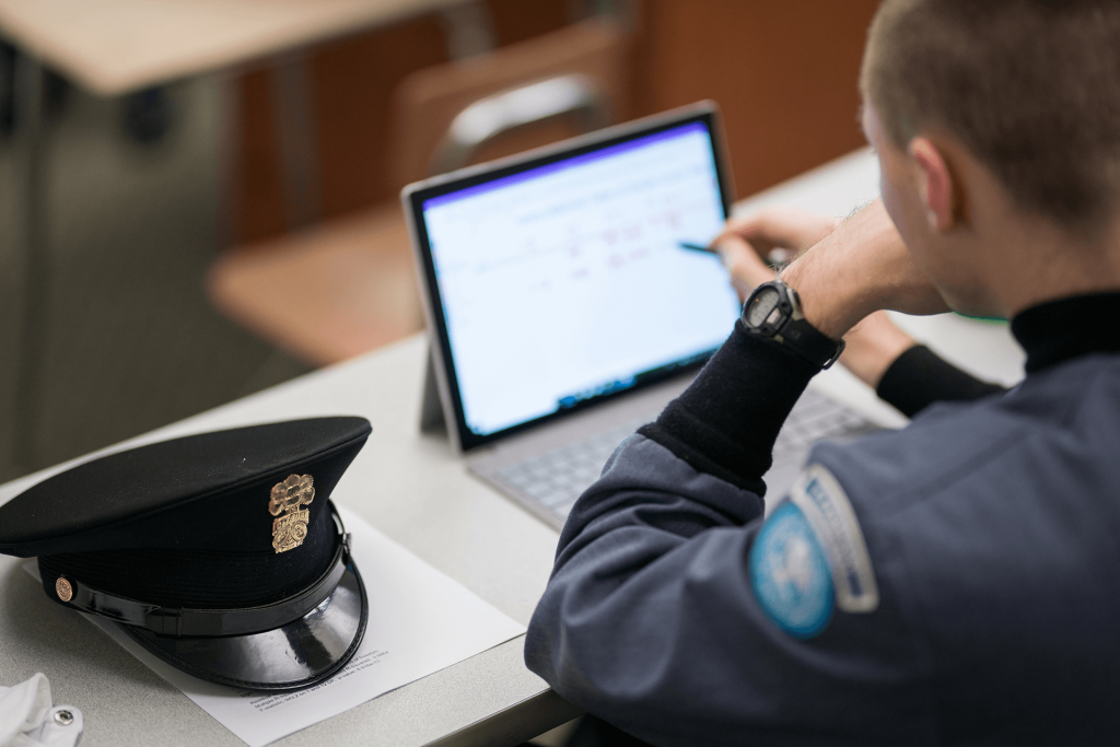 Citadel Cadet In Classroom