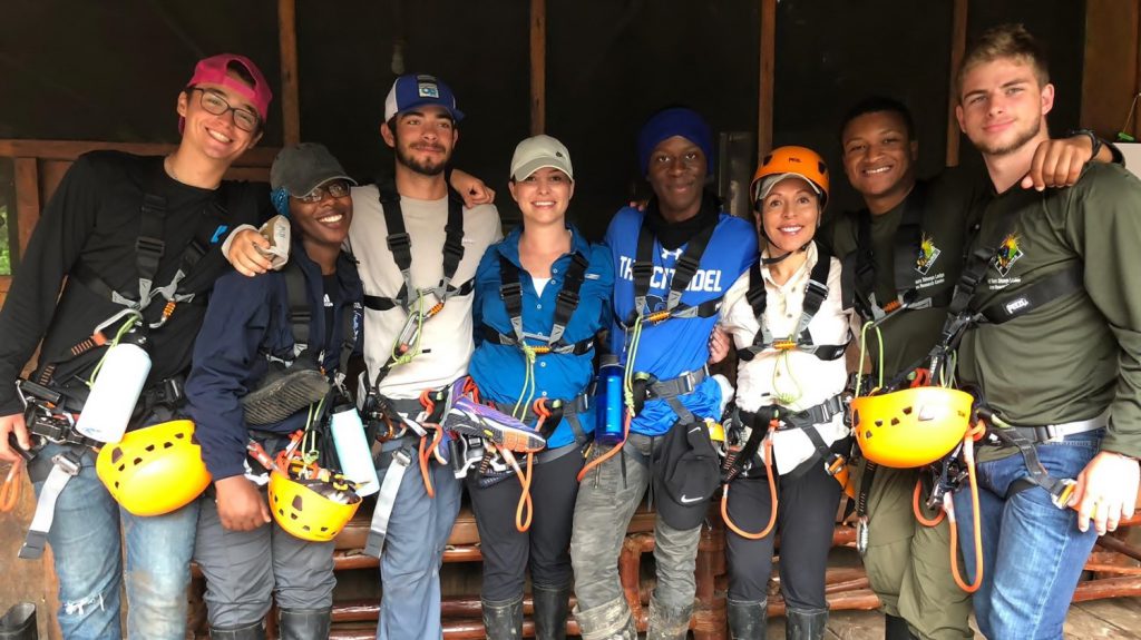 The Citadel's zipline group in the Amazonian Basin of Peru