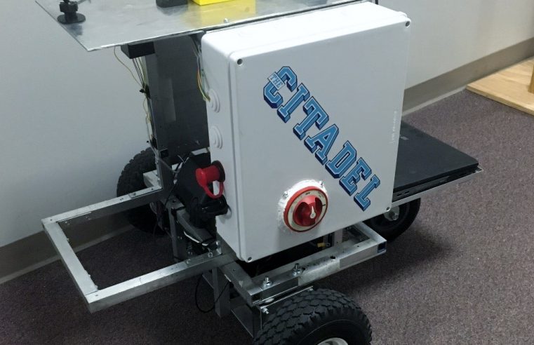 Bender, an intelligent ground vehicle developed by students in The Citadel School of Engineering