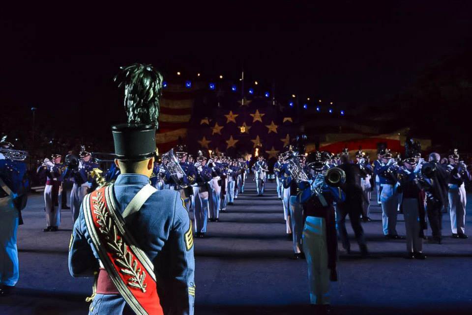 America's Band 2015 on the Edinburgh Castle promenade