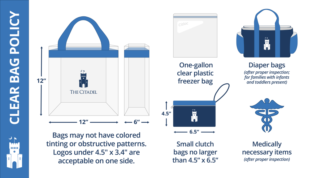 Crystal clear: Citadel implements bag policy for events - The Citadel Today