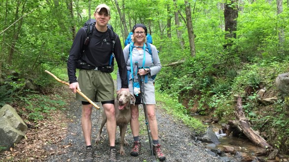 Lt. Matthew Kraft is seen here hiking with his mother, Roxanne Kraft in Virginia. (Courtesy: the Kraft family)