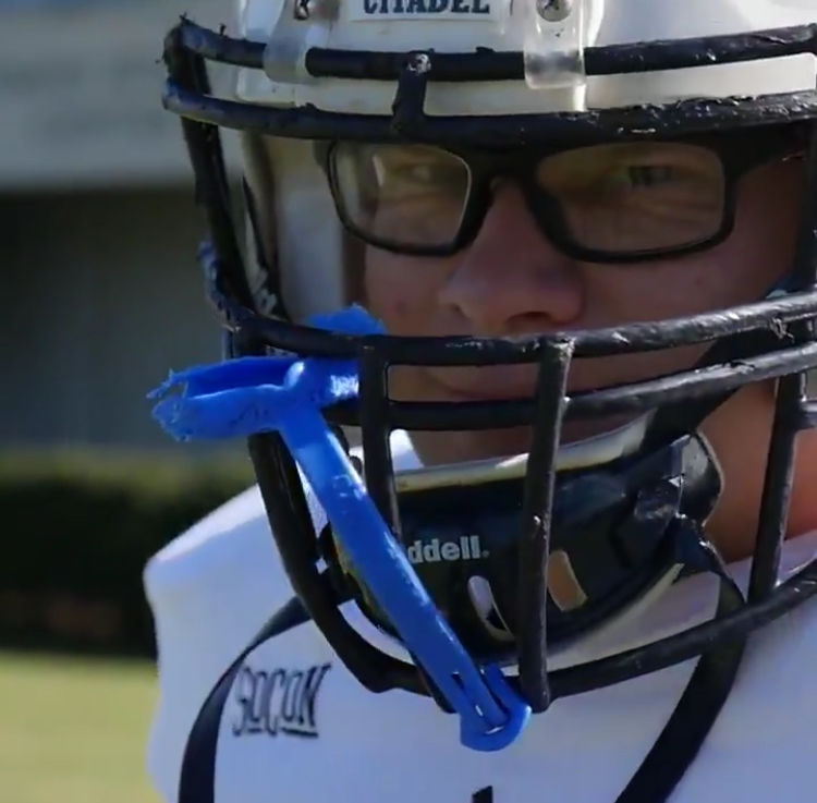 Backup kicker Joshua Roides is the 'face of Citadel football'