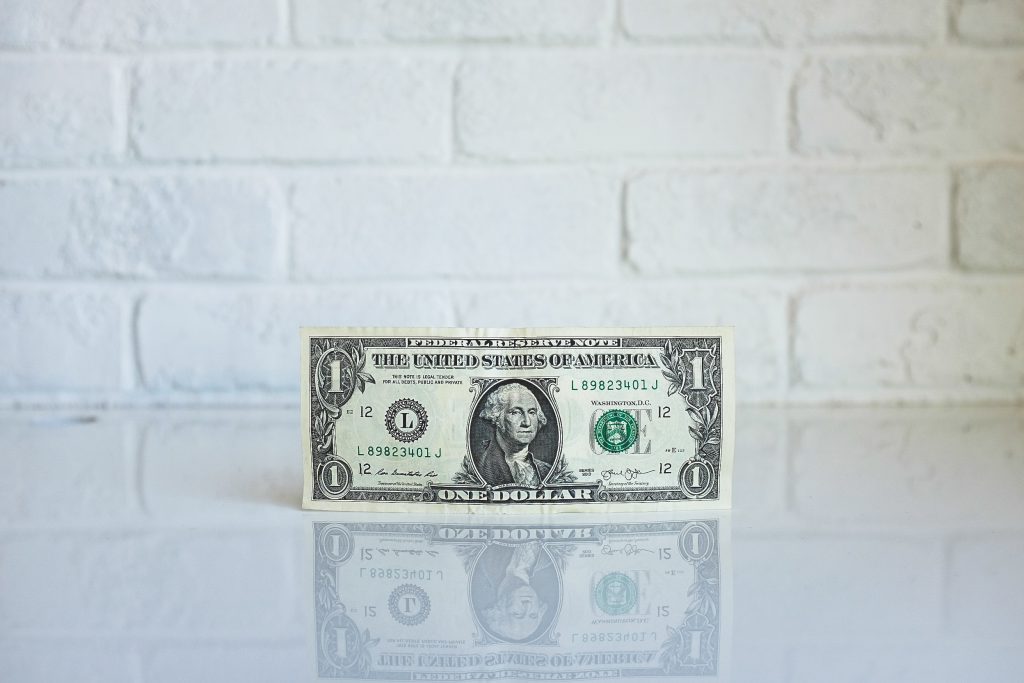 Photo of a one dollar bill