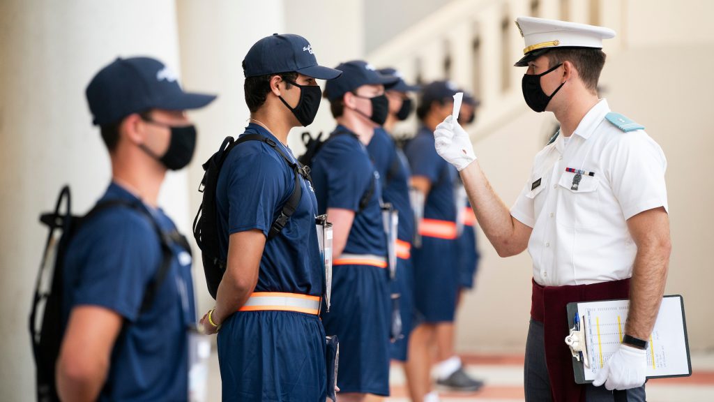 The Class of 2024 reports to campus The Citadel Today