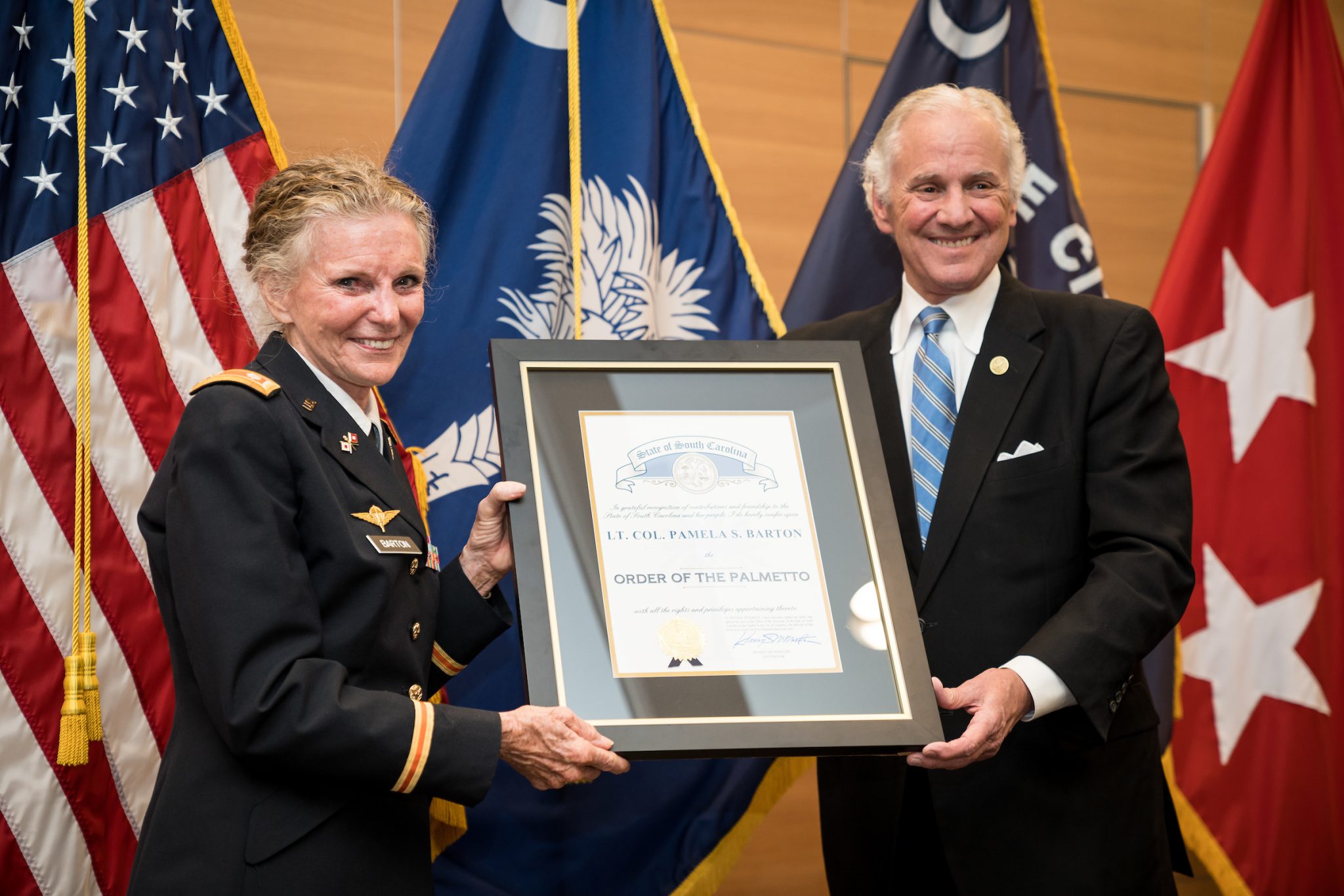 Governor McMaster awards Order of the Palmetto to two pillars of The