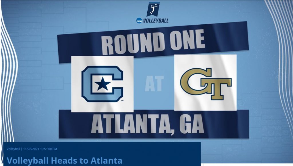 Graphic showing Citadel and Georgia Tech logos