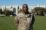 Sergeant First Class Kenneth Greene, USA (Retired) poses for a portrait at The Citadel in Charleston, South Carolina on Monday, January 24, 2022.