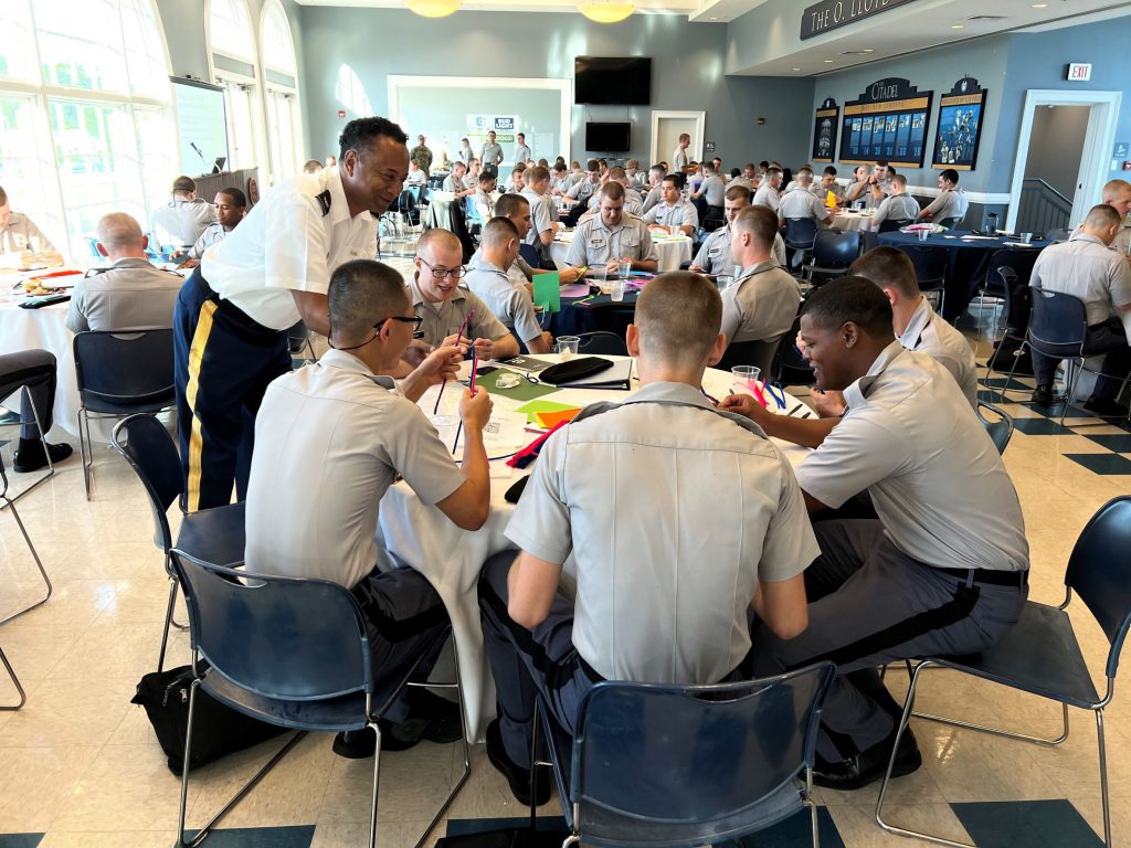 Dean Andrew Williams with cadets