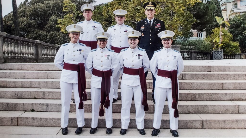 Six cadets from The Citadel attended the Law of Armed Conflict Competition for Military Academies in Sanremo, Italy.
