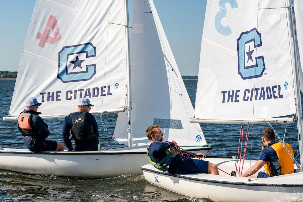 Citadel Sailing Club practice.