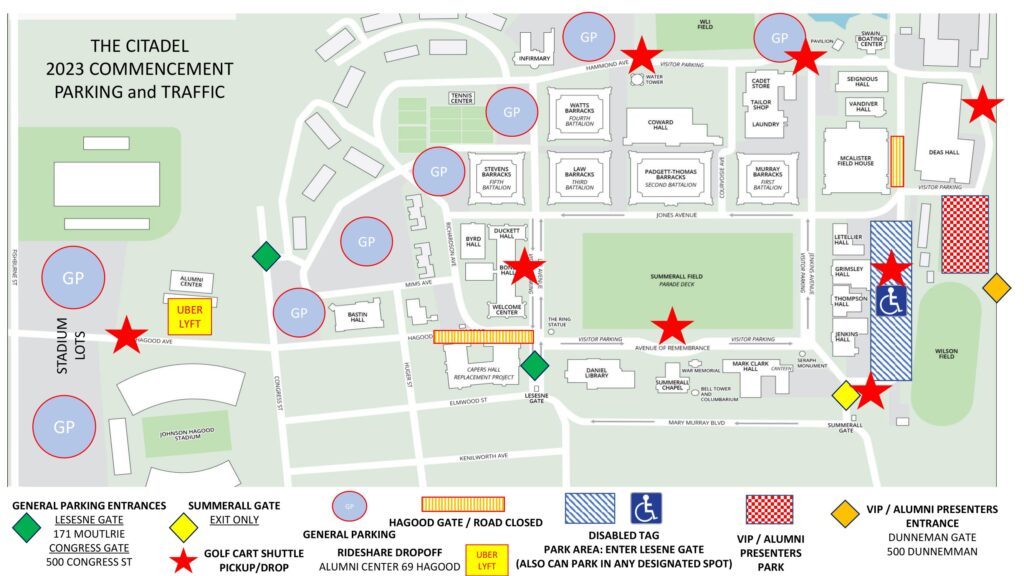 Commencement Parking Map MAY 2023 1024x576 