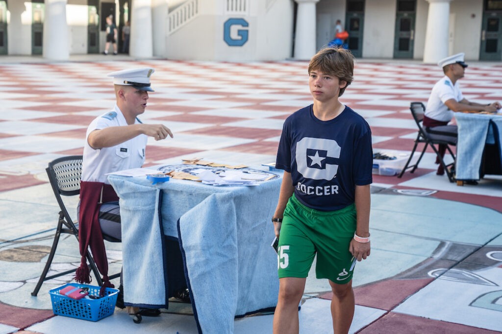 Citadel cadets from Ukraine at Matriculation Day 2023.