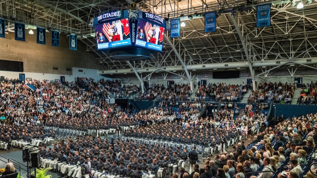 The Citadel's 2023 commencement ceremony.