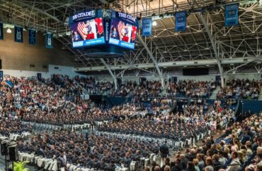 The Citadel's 2023 commencement ceremony.
